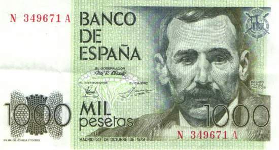 1000 Pesetas 23.10.1979